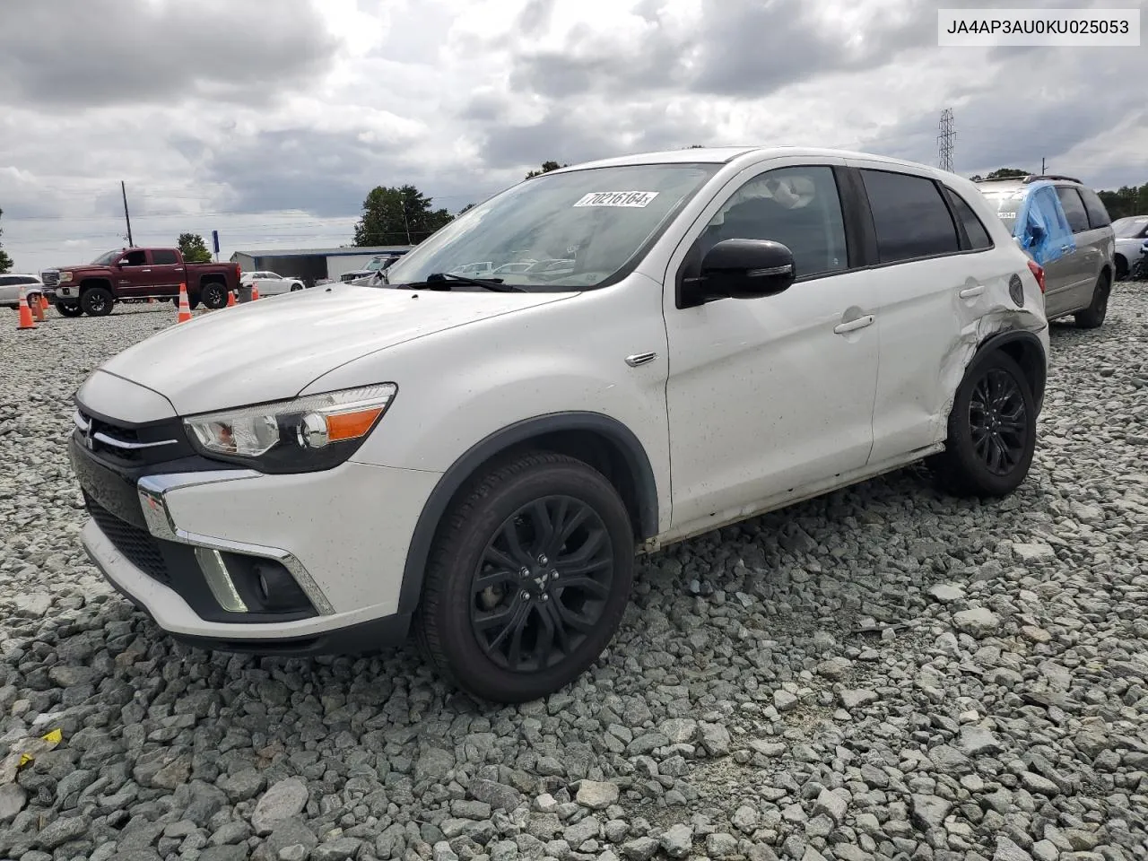 2019 Mitsubishi Outlander Sport Es VIN: JA4AP3AU0KU025053 Lot: 70216164