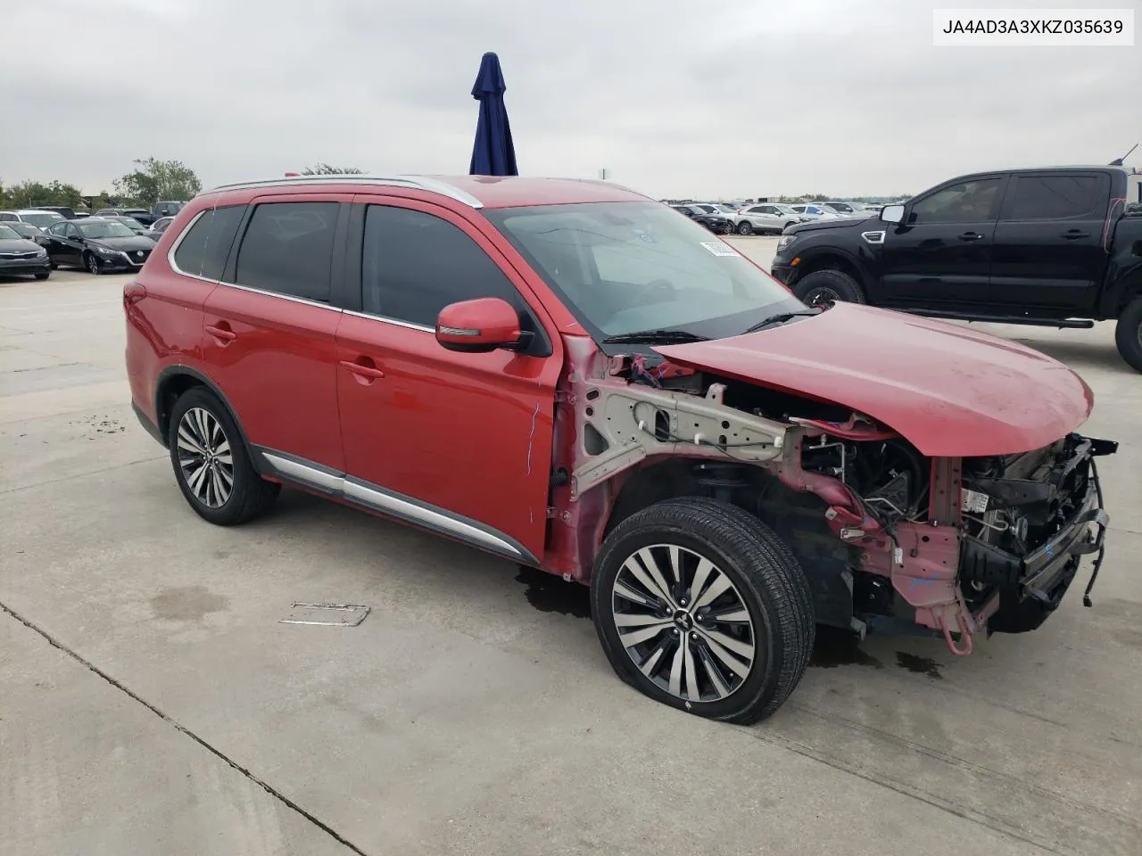 2019 Mitsubishi Outlander Se VIN: JA4AD3A3XKZ035639 Lot: 70282634