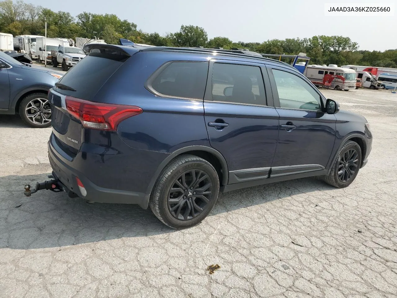 2019 Mitsubishi Outlander Se VIN: JA4AD3A36KZ025660 Lot: 70417754