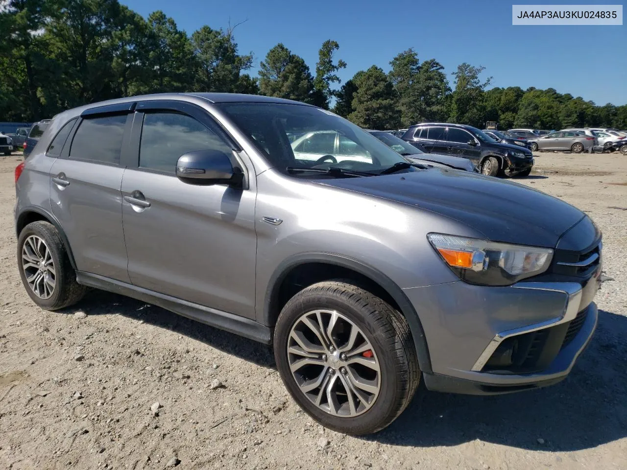 2019 Mitsubishi Outlander Sport Es VIN: JA4AP3AU3KU024835 Lot: 70460724