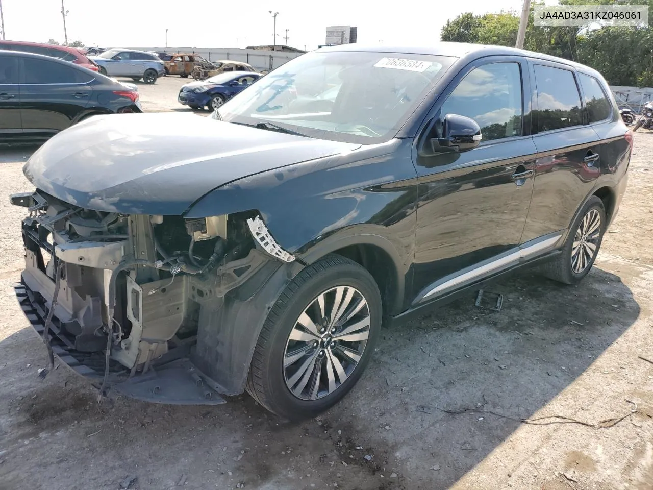 2019 Mitsubishi Outlander Se VIN: JA4AD3A31KZ046061 Lot: 70636584