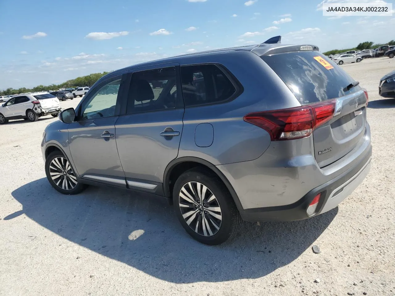 2019 Mitsubishi Outlander Se VIN: JA4AD3A34KJ002232 Lot: 70907894