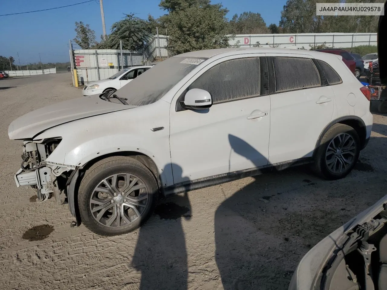 2019 Mitsubishi Outlander Sport Se VIN: JA4AP4AU4KU029578 Lot: 71263364