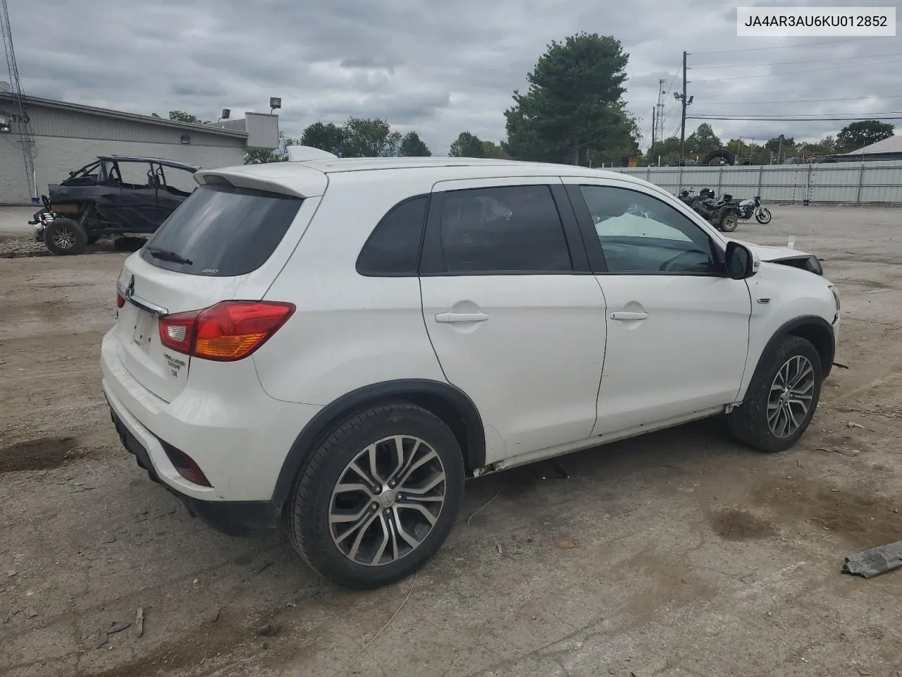 JA4AR3AU6KU012852 2019 Mitsubishi Outlander Sport Es