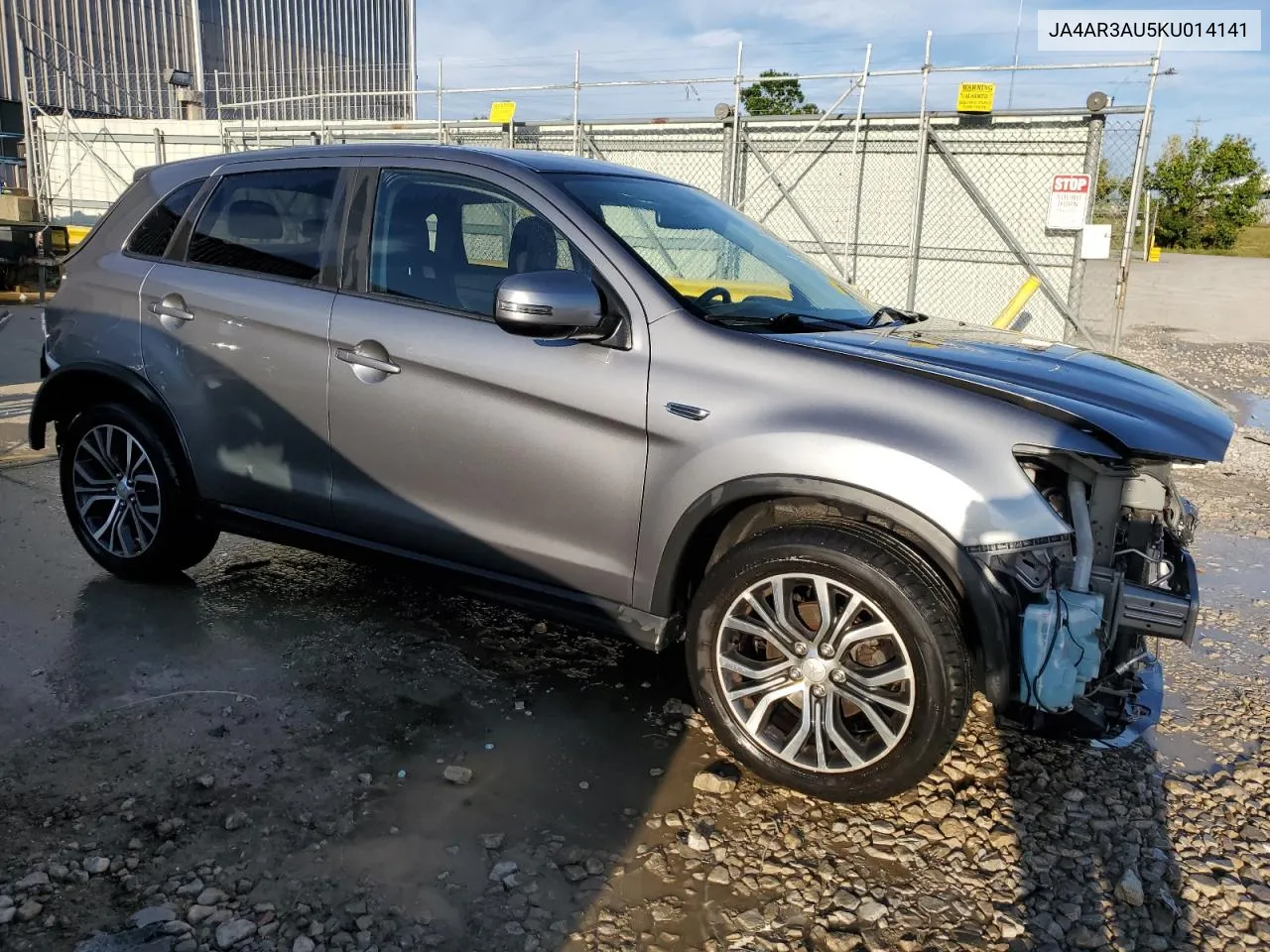 2019 Mitsubishi Outlander Sport Es VIN: JA4AR3AU5KU014141 Lot: 71284164