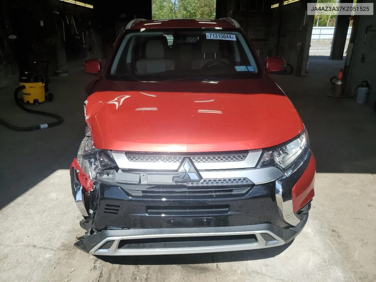 2019 Mitsubishi Outlander Se VIN: JA4AZ3A37KZ051525 Lot: 71315044