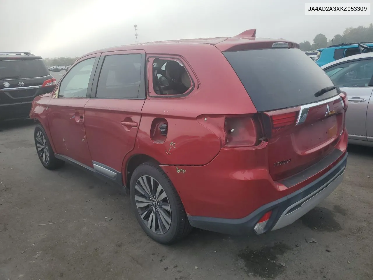 2019 Mitsubishi Outlander Es VIN: JA4AD2A3XKZ053309 Lot: 71452714