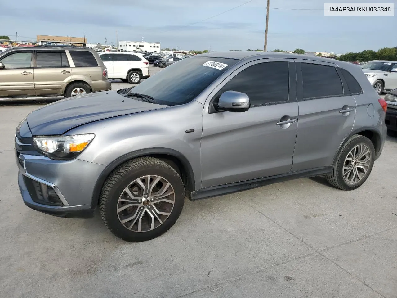 2019 Mitsubishi Outlander Sport Es VIN: JA4AP3AUXKU035346 Lot: 71780214