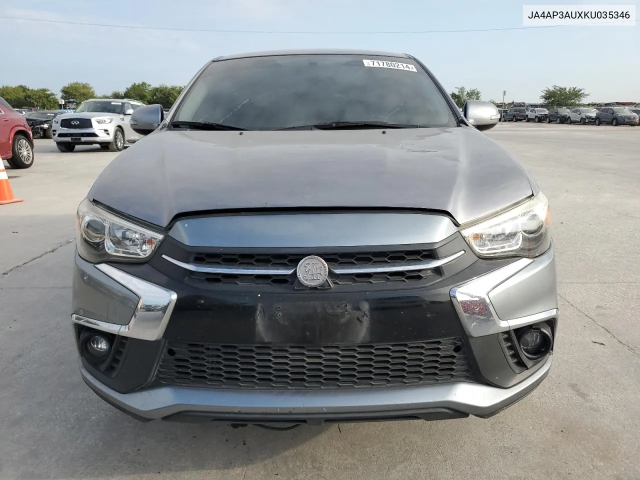 2019 Mitsubishi Outlander Sport Es VIN: JA4AP3AUXKU035346 Lot: 71780214