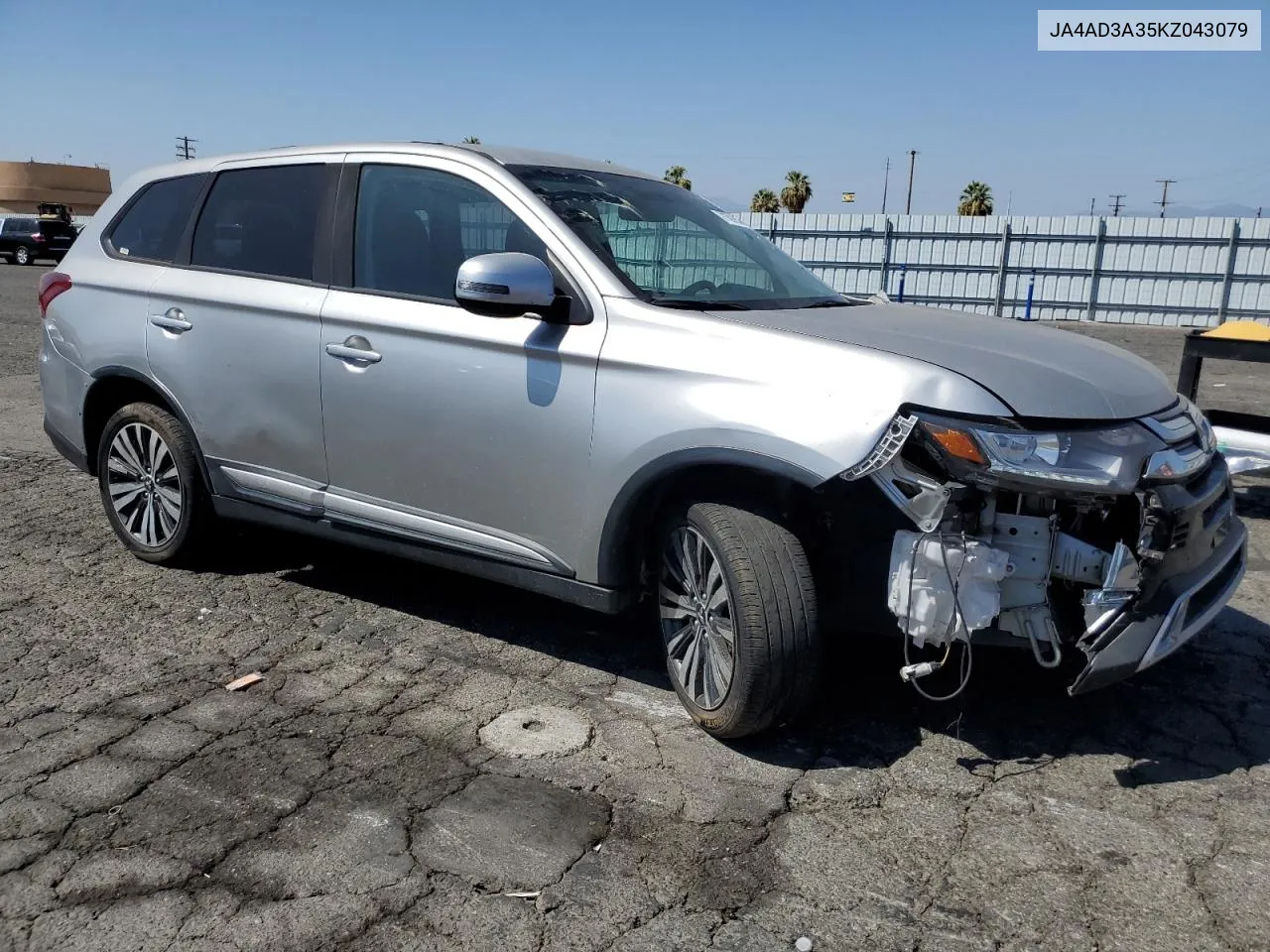 2019 Mitsubishi Outlander Se VIN: JA4AD3A35KZ043079 Lot: 71803554