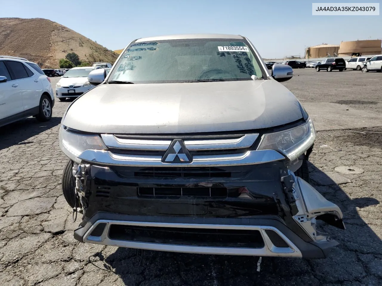 2019 Mitsubishi Outlander Se VIN: JA4AD3A35KZ043079 Lot: 71803554