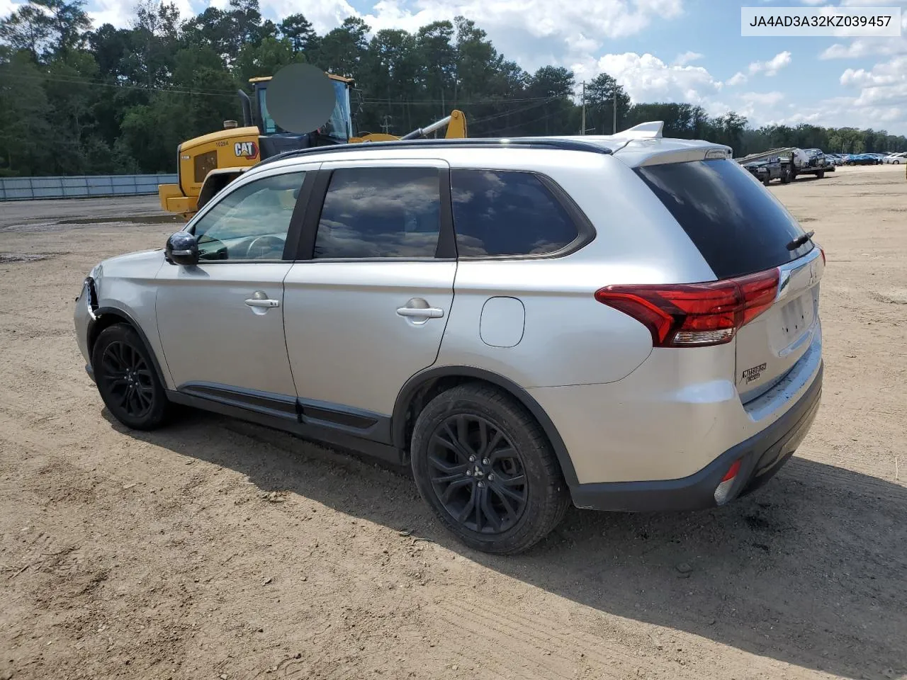 JA4AD3A32KZ039457 2019 Mitsubishi Outlander Se