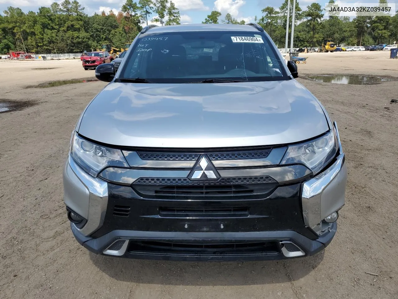 2019 Mitsubishi Outlander Se VIN: JA4AD3A32KZ039457 Lot: 71846904