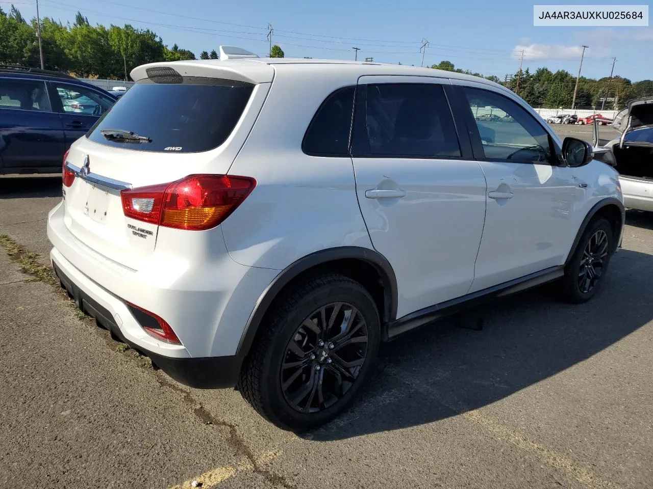 JA4AR3AUXKU025684 2019 Mitsubishi Outlander Sport Es