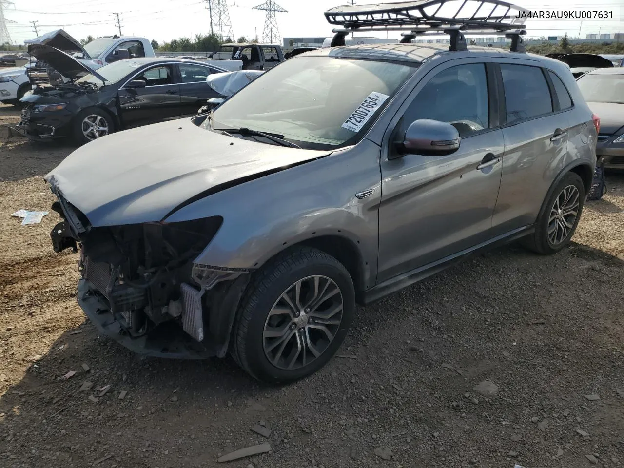 2019 Mitsubishi Outlander Sport Es VIN: JA4AR3AU9KU007631 Lot: 72007654