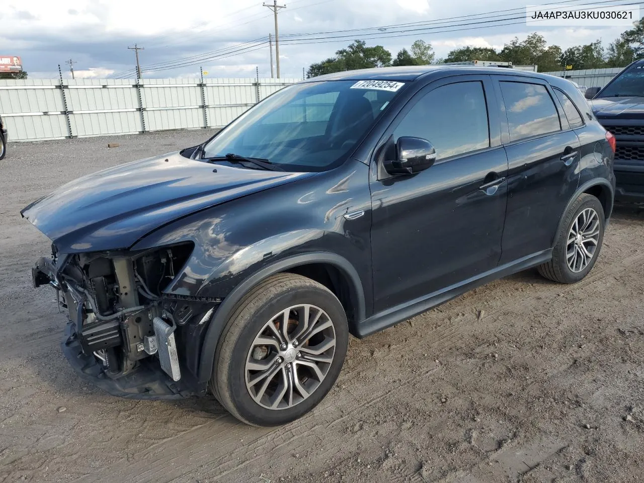 2019 Mitsubishi Outlander Sport Es VIN: JA4AP3AU3KU030621 Lot: 72049254