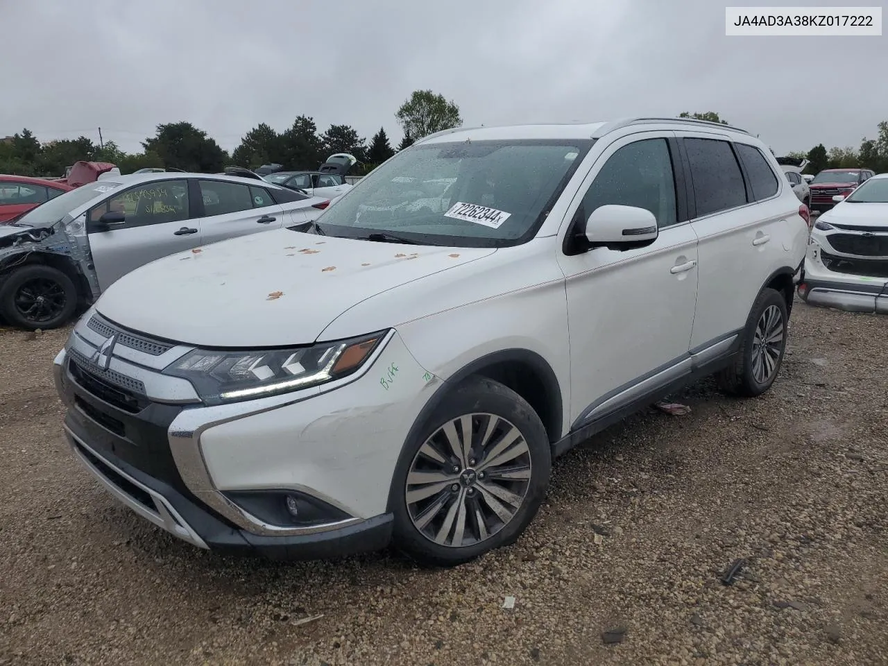 2019 Mitsubishi Outlander Se VIN: JA4AD3A38KZ017222 Lot: 72262344