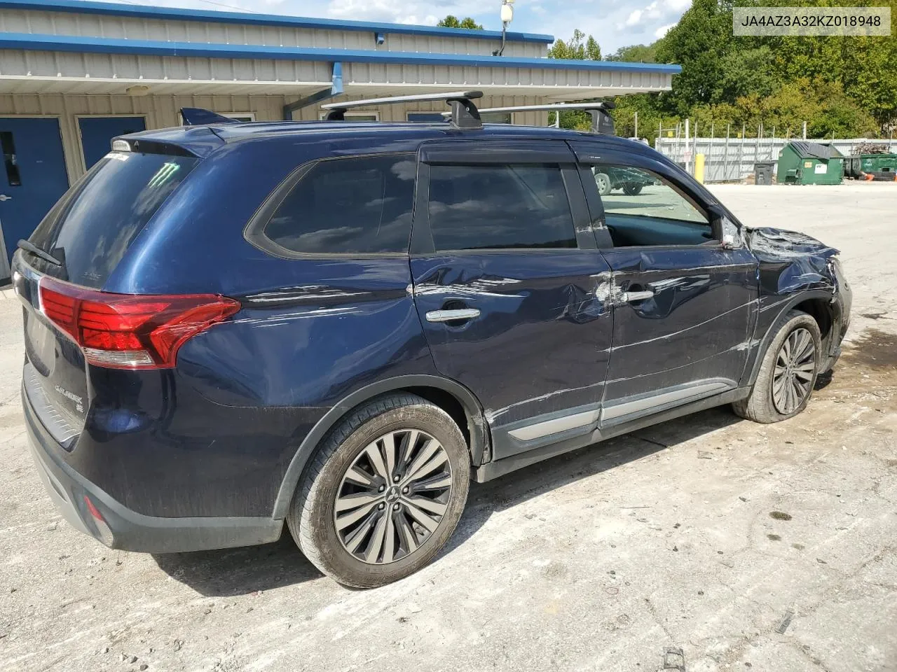 2019 Mitsubishi Outlander Se VIN: JA4AZ3A32KZ018948 Lot: 72323924