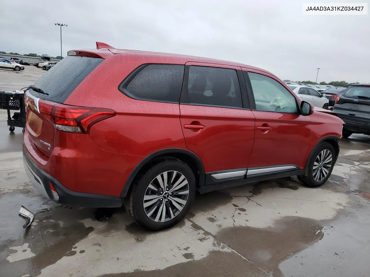 2019 Mitsubishi Outlander Se VIN: JA4AD3A31KZ034427 Lot: 72813544