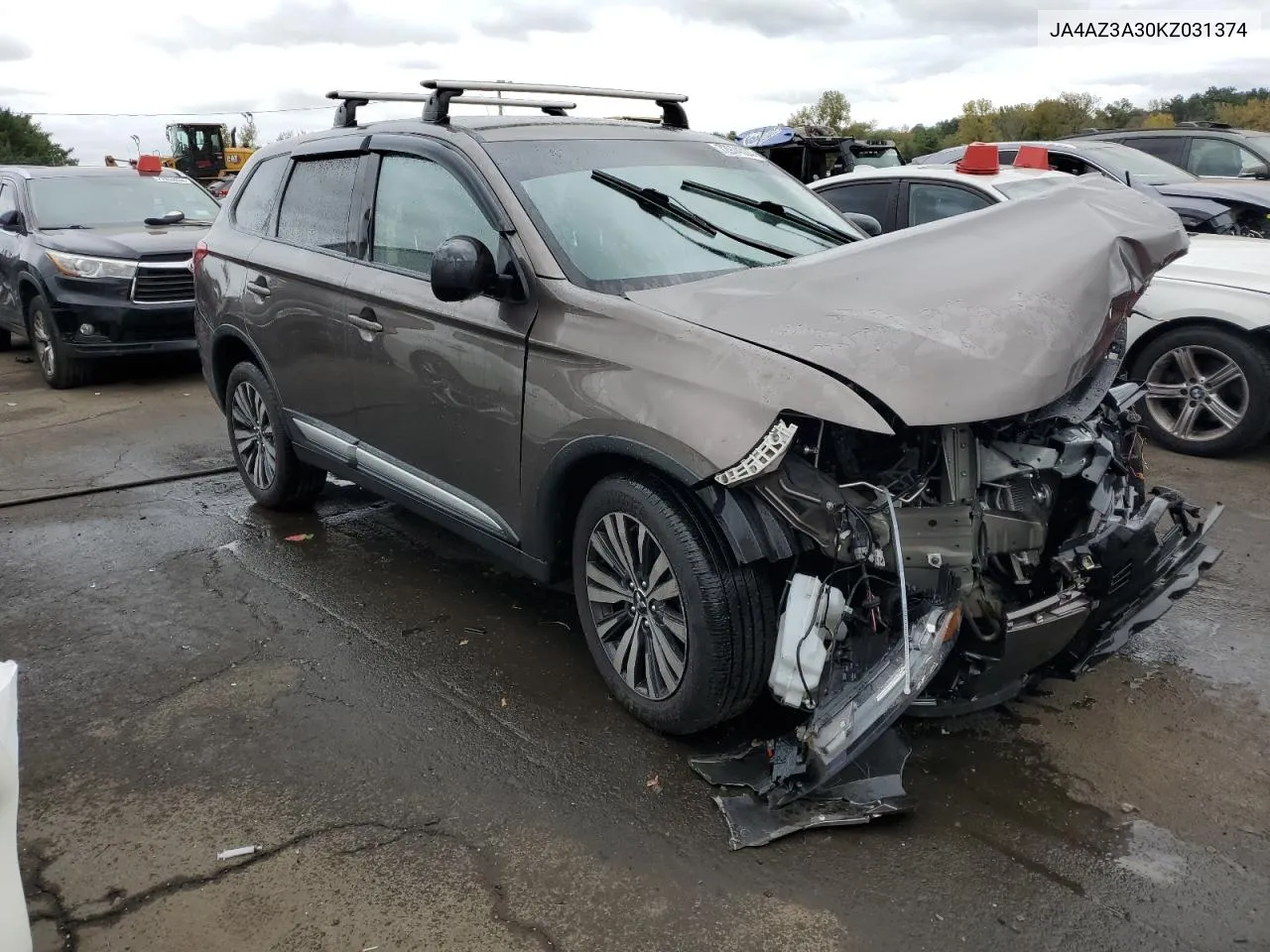 2019 Mitsubishi Outlander Se VIN: JA4AZ3A30KZ031374 Lot: 72974004