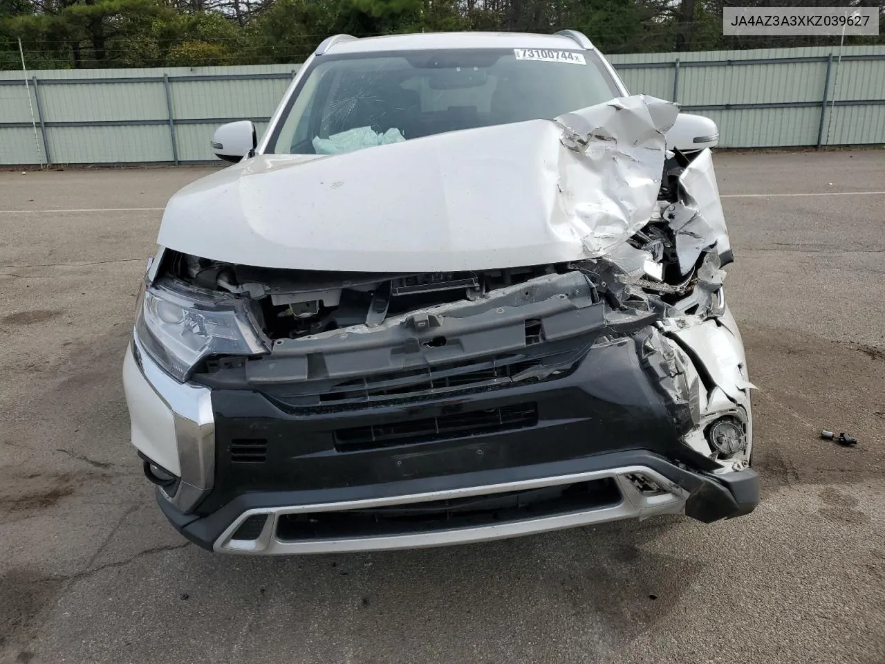 2019 Mitsubishi Outlander Se VIN: JA4AZ3A3XKZ039627 Lot: 73100744