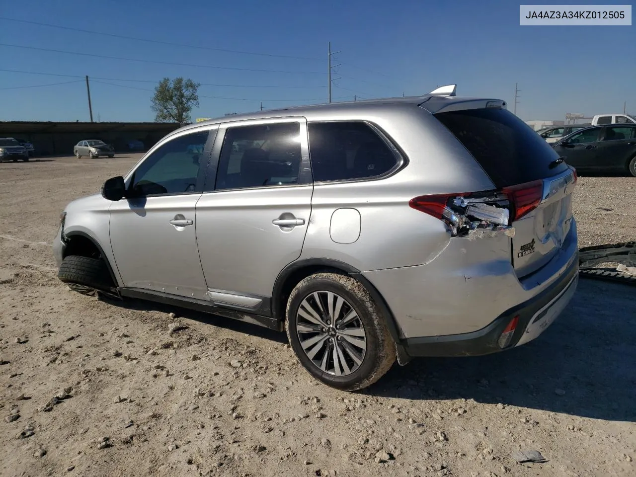 2019 Mitsubishi Outlander Se VIN: JA4AZ3A34KZ012505 Lot: 73111114