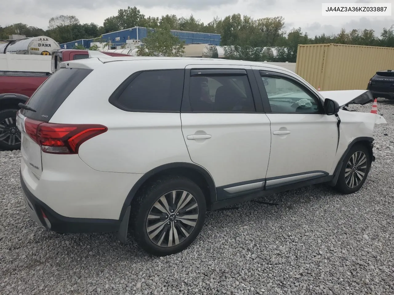 2019 Mitsubishi Outlander Se VIN: JA4AZ3A36KZ033887 Lot: 73149034