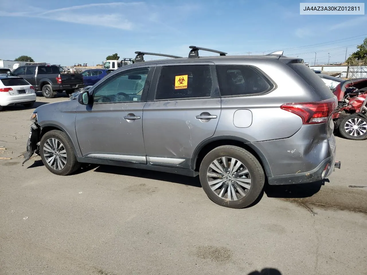 2019 Mitsubishi Outlander Se VIN: JA4AZ3A30KZ012811 Lot: 73157064