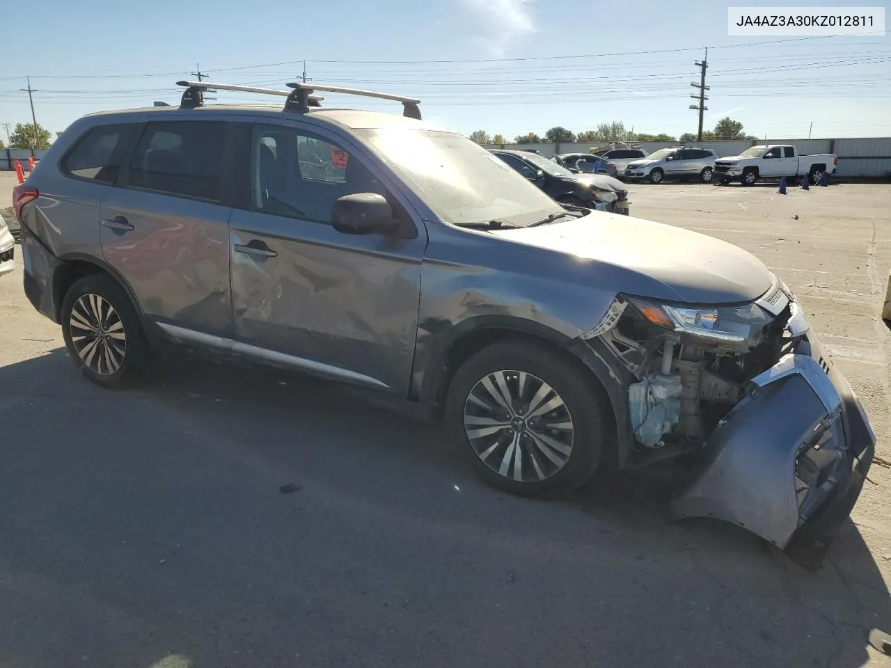 2019 Mitsubishi Outlander Se VIN: JA4AZ3A30KZ012811 Lot: 73157064