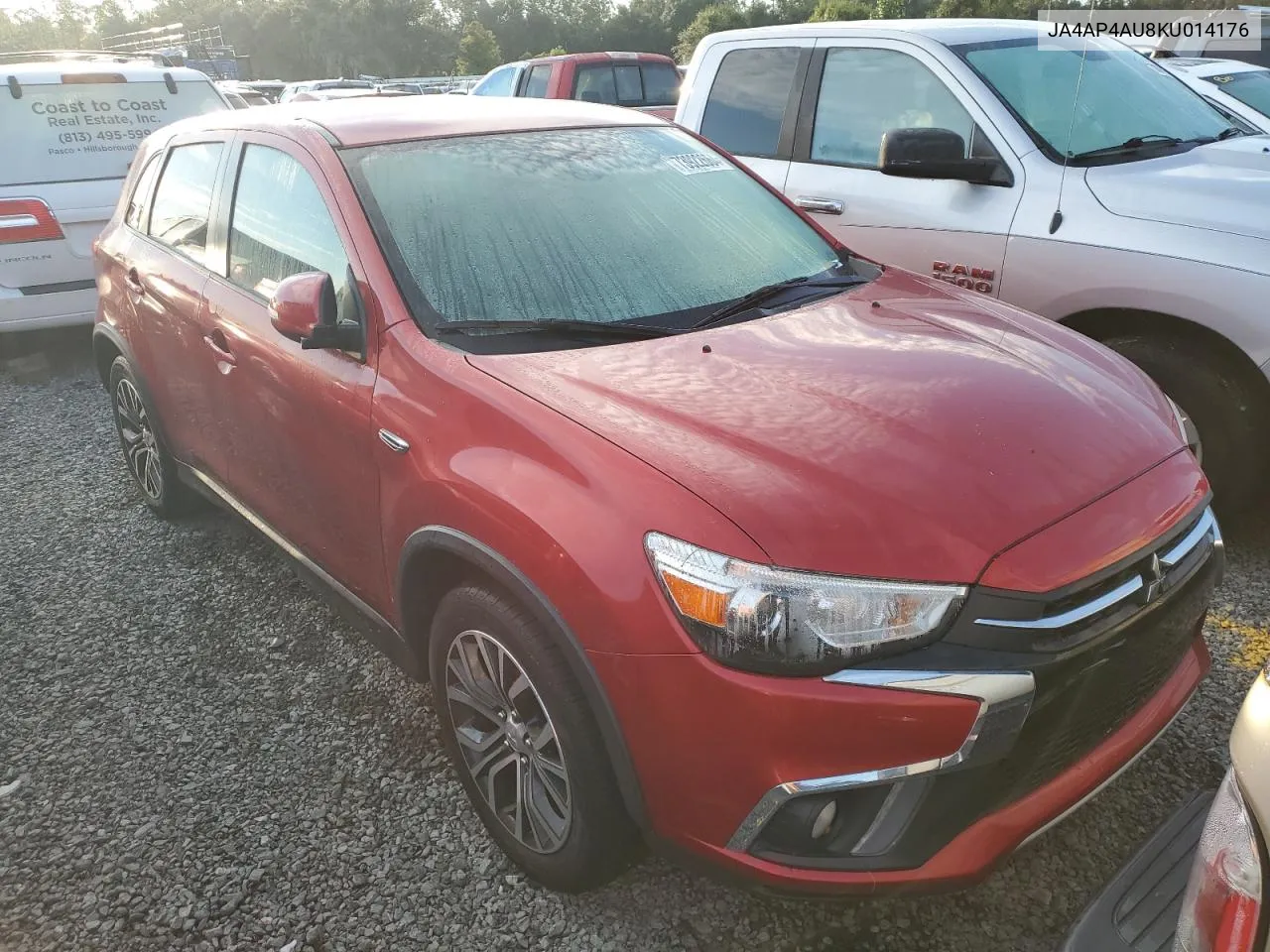 2019 Mitsubishi Outlander Sport Se VIN: JA4AP4AU8KU014176 Lot: 73922664