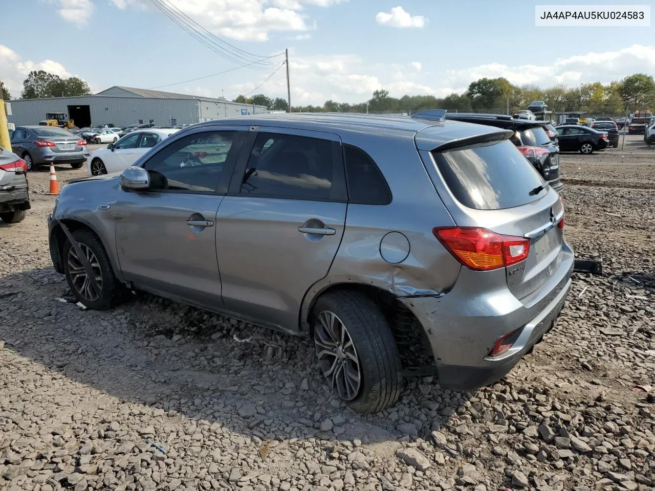 2019 Mitsubishi Outlander Sport Se VIN: JA4AP4AU5KU024583 Lot: 73944964