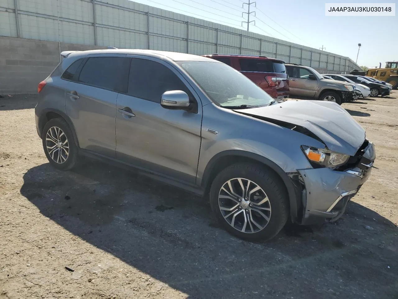 2019 Mitsubishi Outlander Sport Es VIN: JA4AP3AU3KU030148 Lot: 74065474