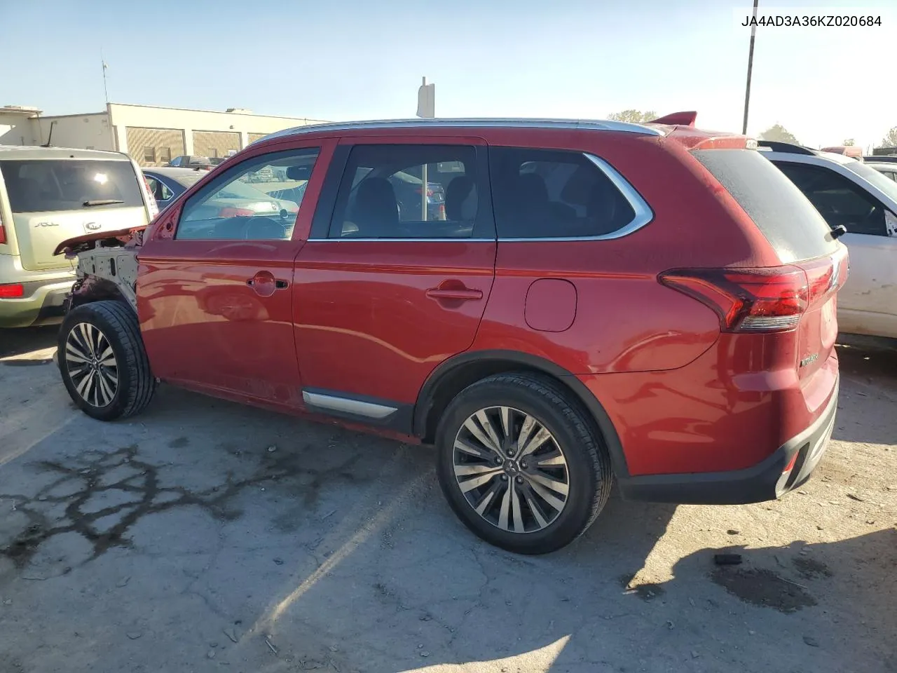 2019 Mitsubishi Outlander Se VIN: JA4AD3A36KZ020684 Lot: 74804914