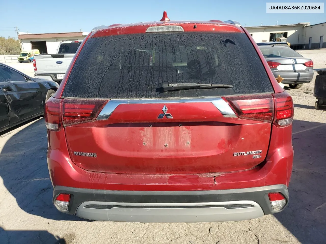 2019 Mitsubishi Outlander Se VIN: JA4AD3A36KZ020684 Lot: 74804914