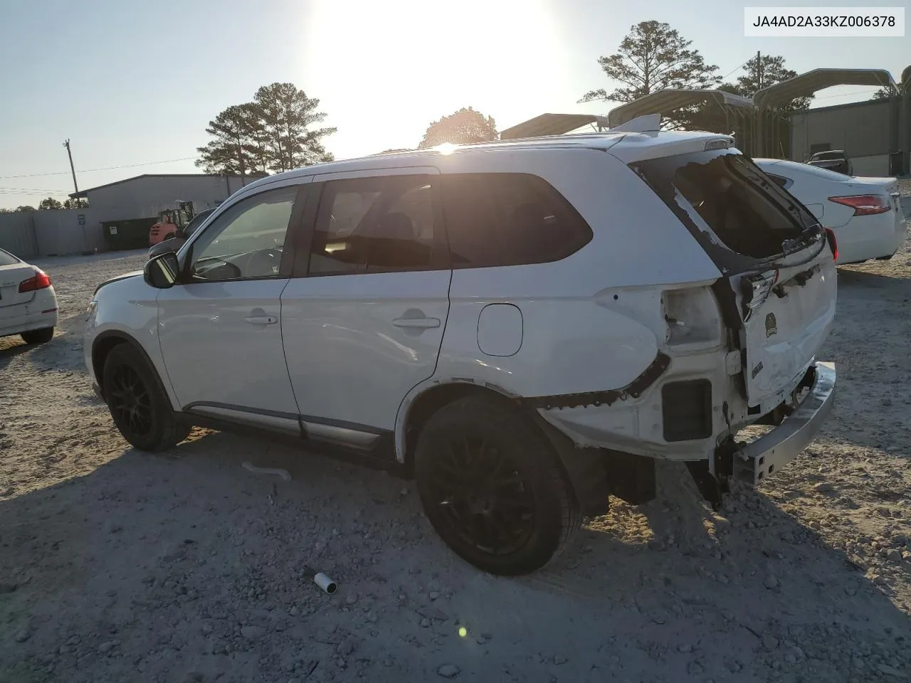 2019 Mitsubishi Outlander Es VIN: JA4AD2A33KZ006378 Lot: 74822944