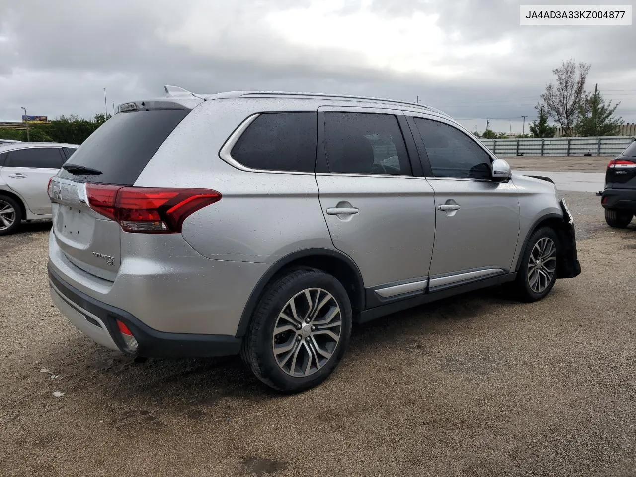 2019 Mitsubishi Outlander Se VIN: JA4AD3A33KZ004877 Lot: 74895894