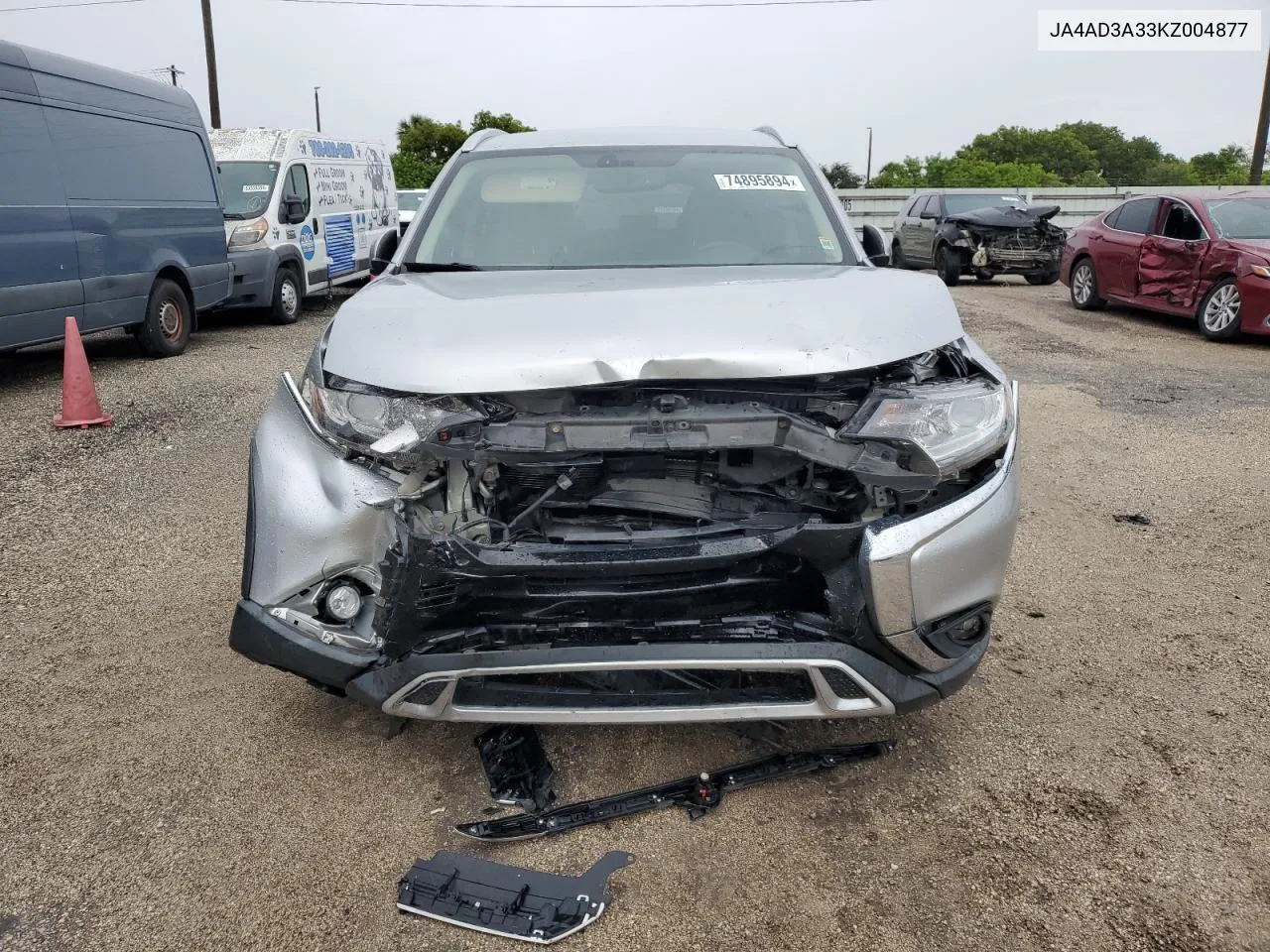 2019 Mitsubishi Outlander Se VIN: JA4AD3A33KZ004877 Lot: 74895894