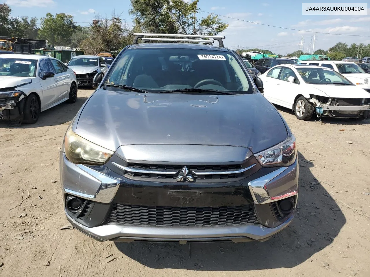 2019 Mitsubishi Outlander Sport Es VIN: JA4AR3AU0KU004004 Lot: 74914774