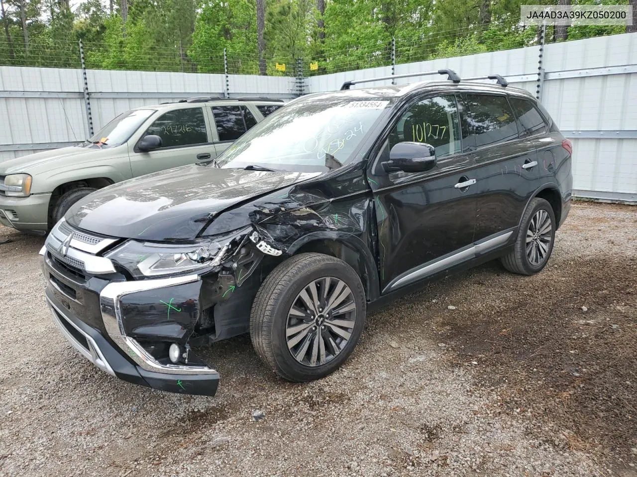 2019 Mitsubishi Outlander Se VIN: JA4AD3A39KZ050200 Lot: 74984884