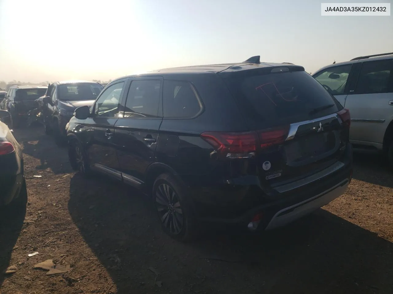 2019 Mitsubishi Outlander Se VIN: JA4AD3A35KZ012432 Lot: 75037594