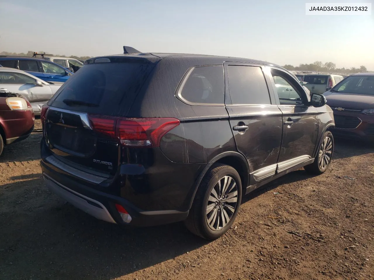 2019 Mitsubishi Outlander Se VIN: JA4AD3A35KZ012432 Lot: 75037594