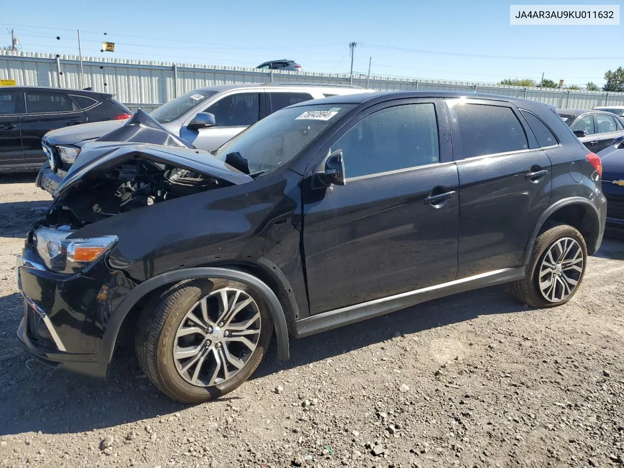 2019 Mitsubishi Outlander Sport Es VIN: JA4AR3AU9KU011632 Lot: 75042894