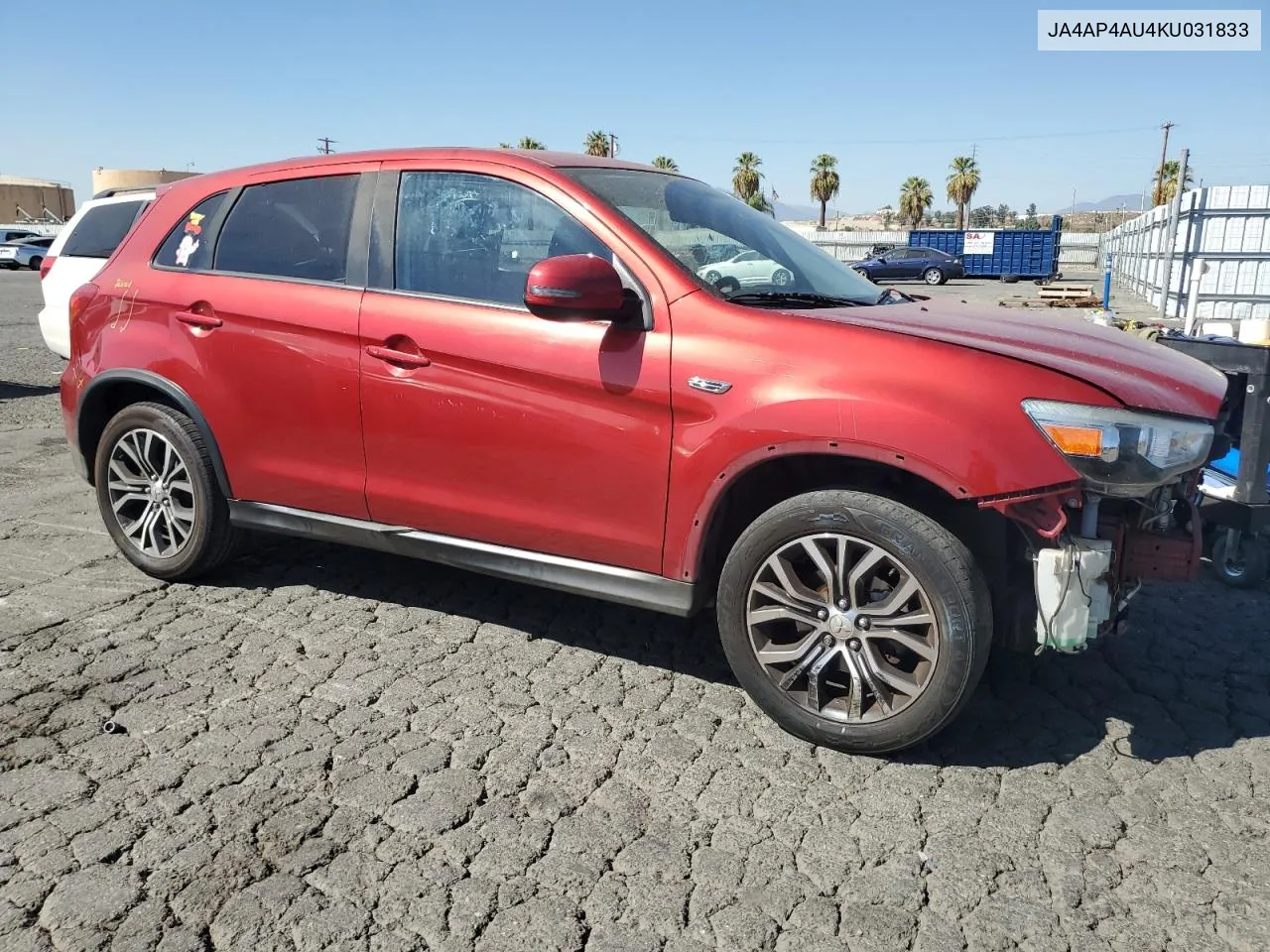 2019 Mitsubishi Outlander Sport Se VIN: JA4AP4AU4KU031833 Lot: 75498464