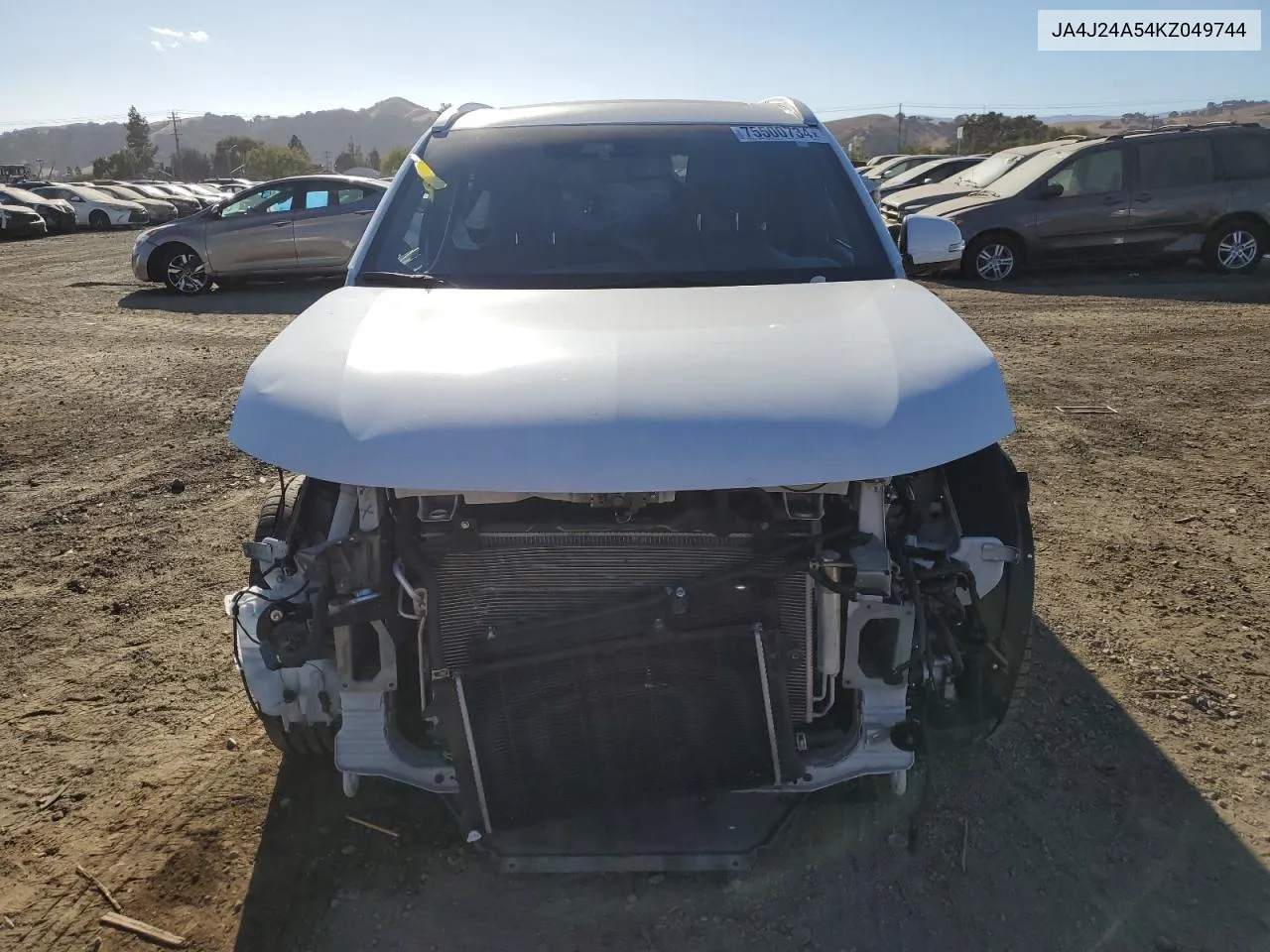 2019 Mitsubishi Outlander Sel VIN: JA4J24A54KZ049744 Lot: 75500734