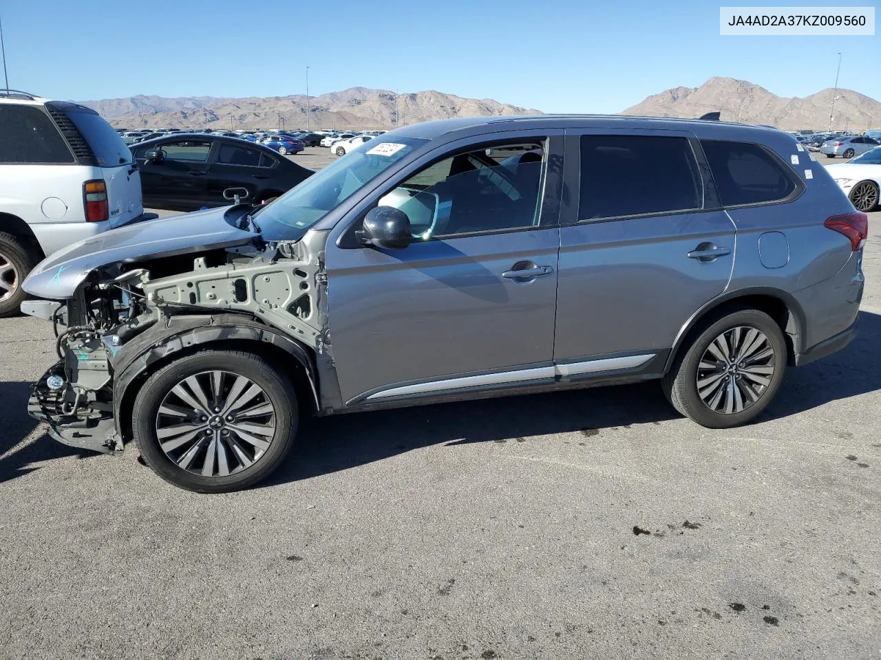 2019 Mitsubishi Outlander Es VIN: JA4AD2A37KZ009560 Lot: 75521224