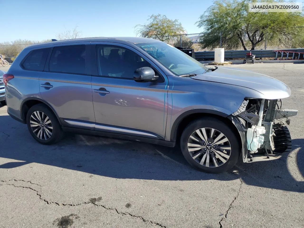 2019 Mitsubishi Outlander Es VIN: JA4AD2A37KZ009560 Lot: 75521224