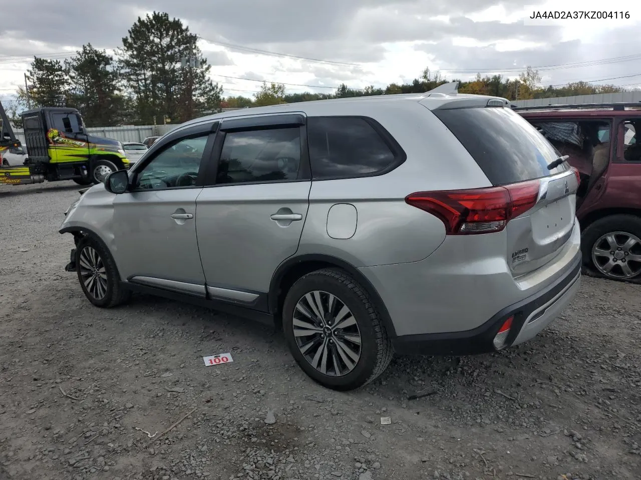 2019 Mitsubishi Outlander Es VIN: JA4AD2A37KZ004116 Lot: 75561224