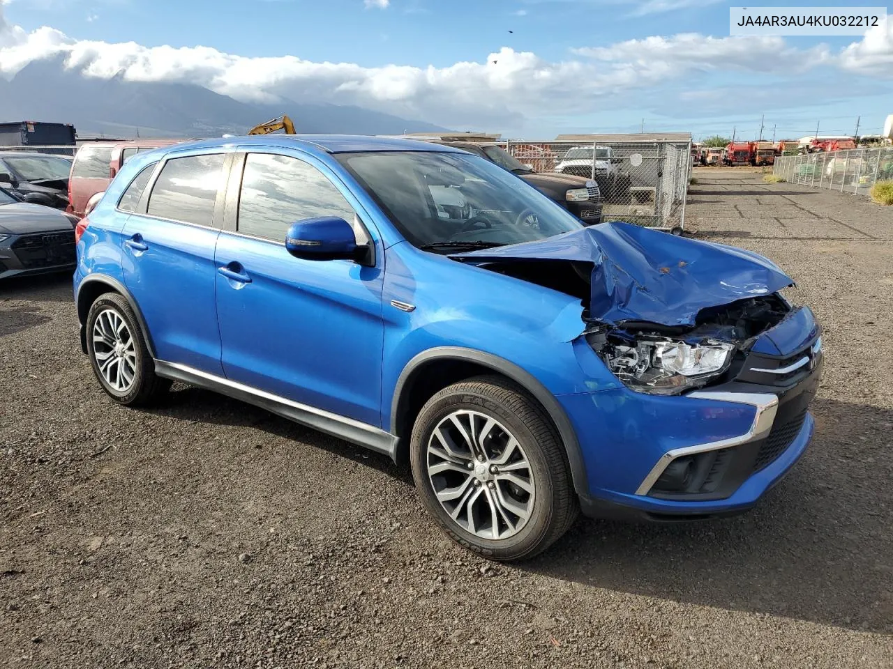 2019 Mitsubishi Outlander Sport Es VIN: JA4AR3AU4KU032212 Lot: 75561744