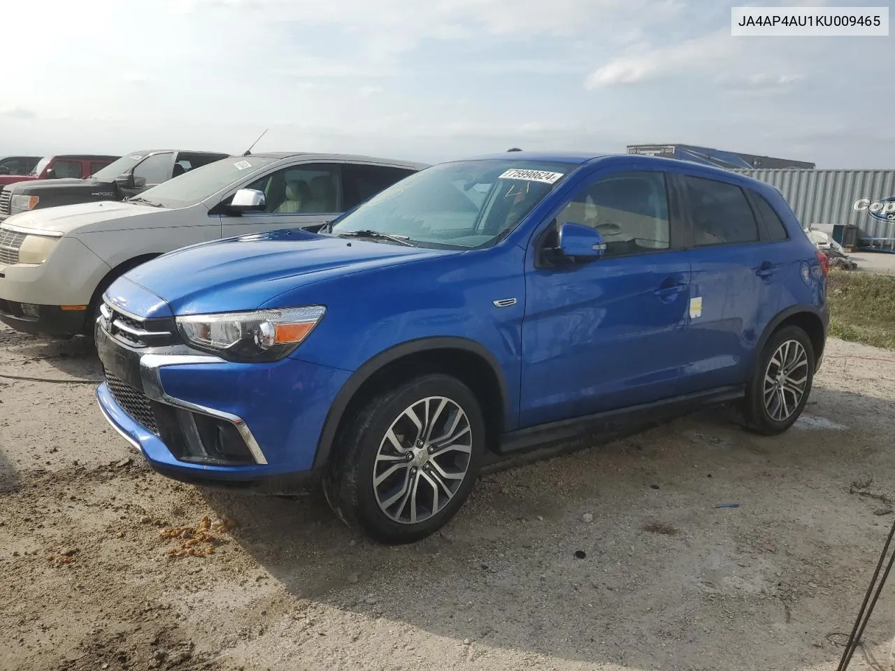 2019 Mitsubishi Outlander Sport Se VIN: JA4AP4AU1KU009465 Lot: 75998624