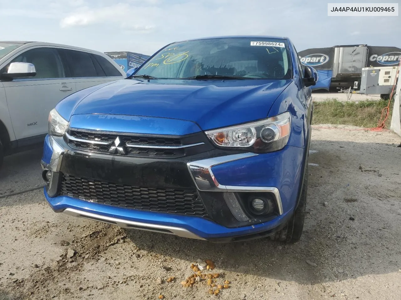 2019 Mitsubishi Outlander Sport Se VIN: JA4AP4AU1KU009465 Lot: 75998624